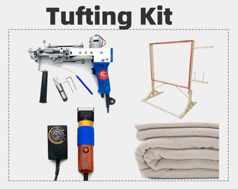 Tufting Kit \ AK Tufting gun # The Duo Tufting gun \Tufting Cloth\Rug Carver\Tufting Frame for a Beginner