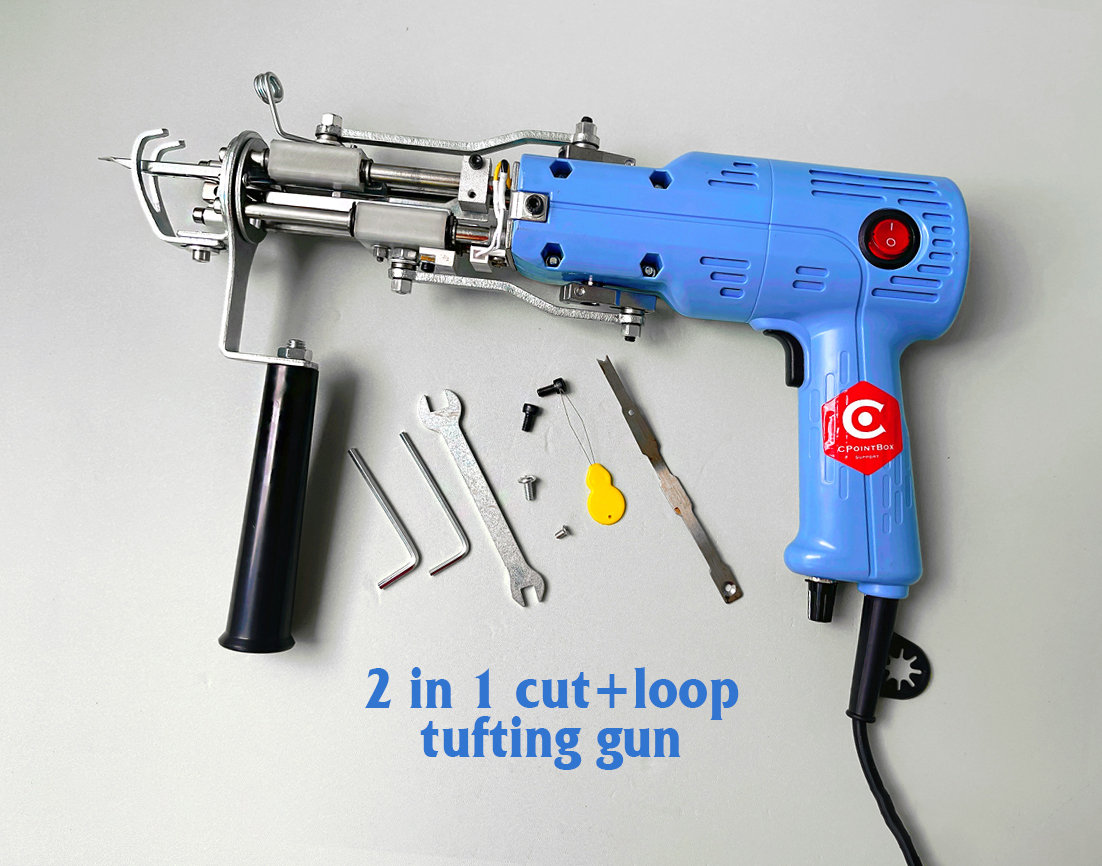 2022 New KRD-III Cut Loop Pile Tufting Gun, 2 IN 1 Handmade Tufting Machine  