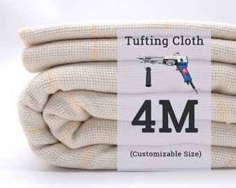 4M \ 157 "Ancho Tufting Cloth, Monks Cloth With Yellow Guidelines For Tufting Gun Tufting Fabric