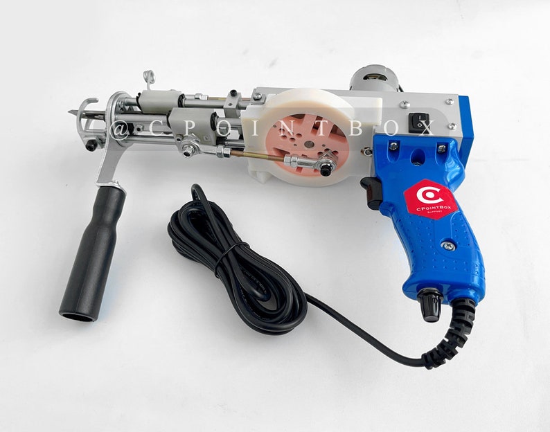 THE DUO Cut & Loop Pile Tufting Gun 2 in 1 Tufting Machine Carpet Tufting Tools Blue Color Machine image 4