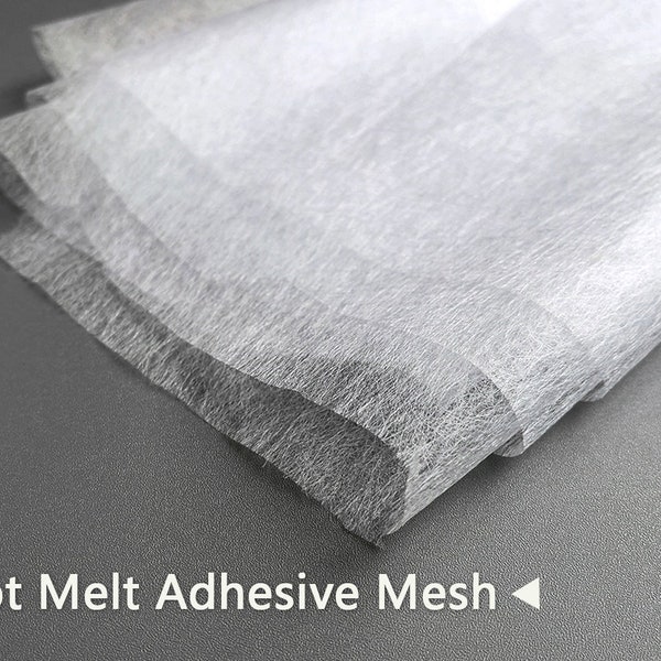 Maille adhésive thermofusible tufting, adhésif sans tapis