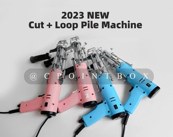 2023 New Cut & Loop Pile Tufting Gun \ Handmade 2 in 1 Tufting Machine \ Carpet Tufting Tools \ Blue Color Machine