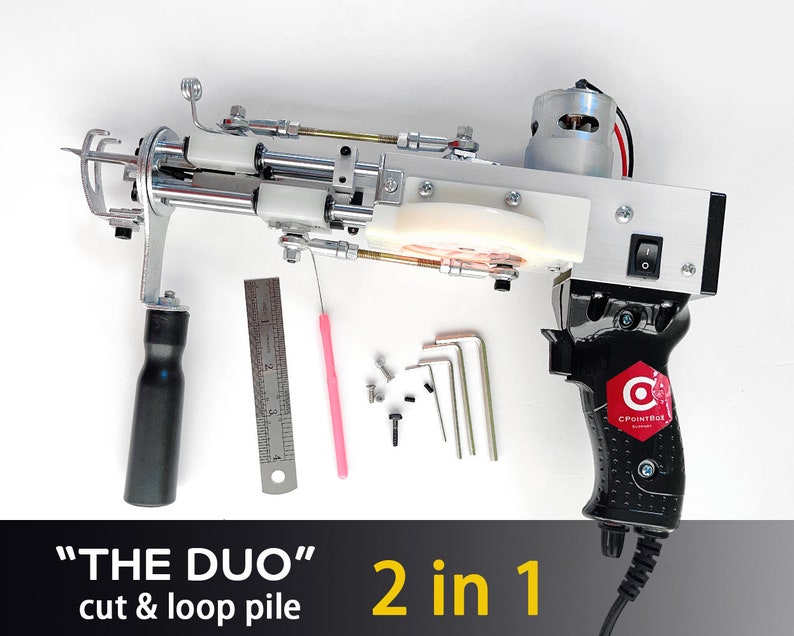 THE DUO Cut & Loop Pile Tufting Gun 2 in 1 Tufting Machine Etsy