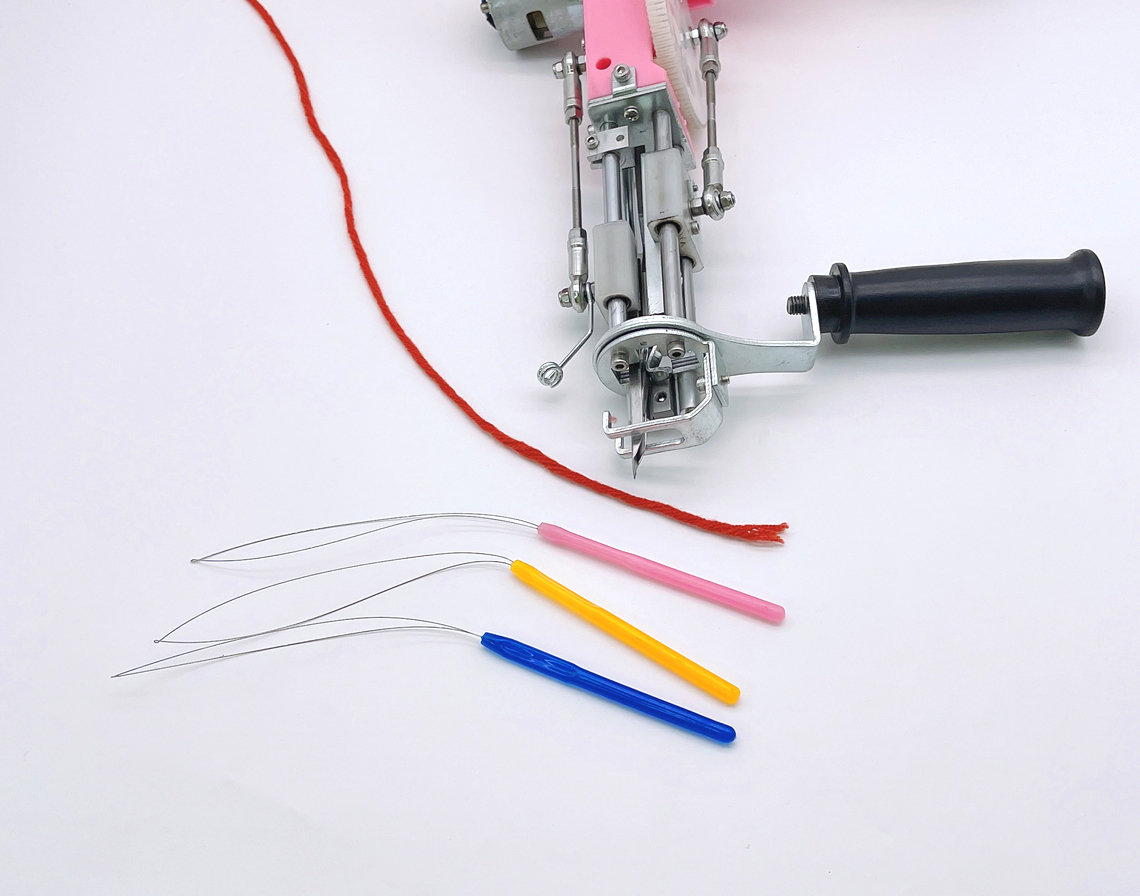 3 PCS Threader , Yarn Threading Needle for Tufting Gun Craft Snipper  Scissors Crochet Sewing Knitting Crafting 