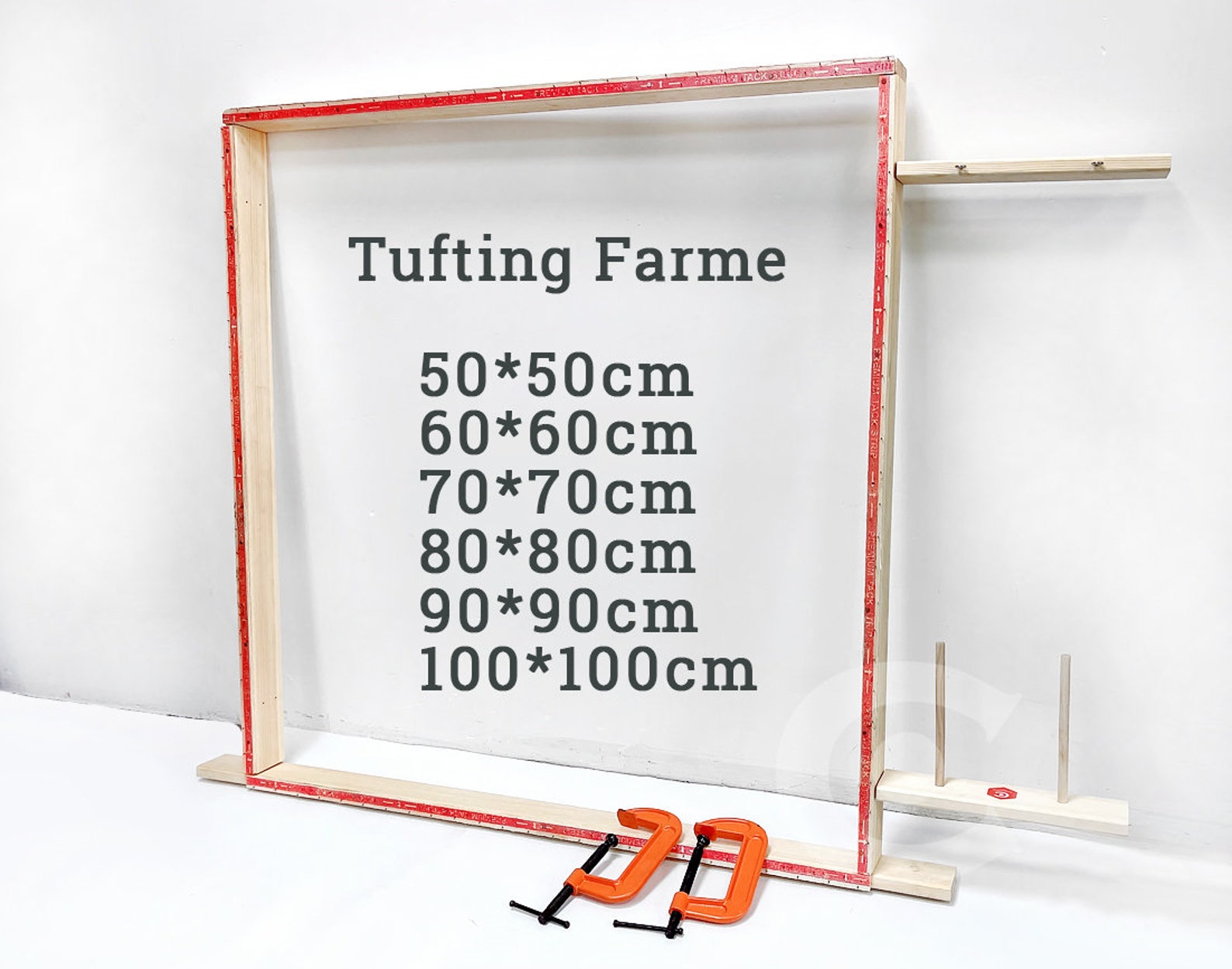 6 Size Tufting Frame With Tack Strips for Tufting Gun Trong Etsy Ireland