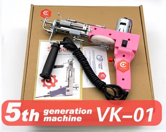 New VK-01 Cut Pile Tufting Gun \Pink Tufting Gun\ Fifth-generationTufting Machine +150X150cm