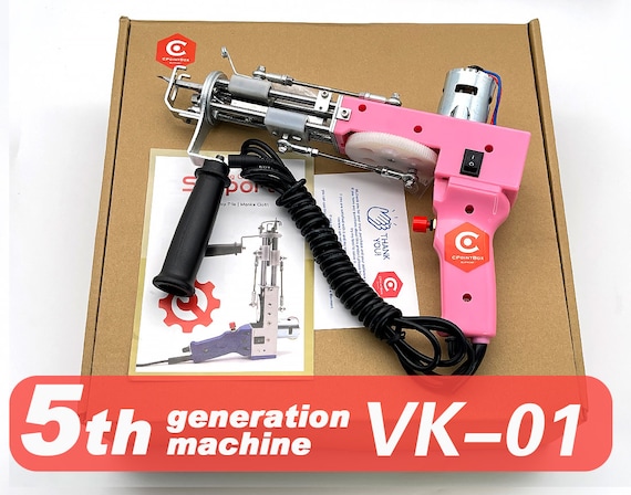 New VK-01 Cut Pile Tufting Gun pink Tufting Gun Fifth