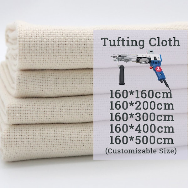 63 In\1.7Yard\160cm Tufting Cloth, Monks Cloth \ Punch Needle Fabric pour Tufting Gun Tufting Fabric