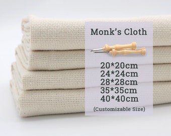 8 tamaño Monks Cloth \ Punch Needle Fabric \ Tufting Cloth -20x20\24x24\28x28\30x30\35x35\