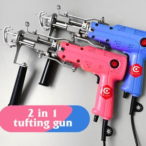 2022 New KRD-III Cut + Loop Pile Tufting Gun, 2 IN 1 Handmade tufting Machine