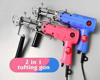 2022 New KRD-III Cut + Loop Pile Tufting Gun, 2 IN 1 Handmade tufting Machine