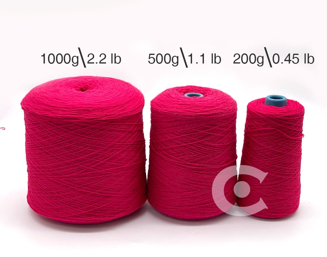 Cotton Fine Cones Fingering Weight Yarn (1/2 lb) | 1000 Yards | 80% Pima Cotton 20% Merino Wool Emperor Robe - CF760C