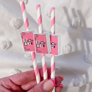 Mean Girls Party Inspired / Burn Book Straws / Perfect for any occasion, party, graduation, hen do / 15 STRAWS IN A PACK