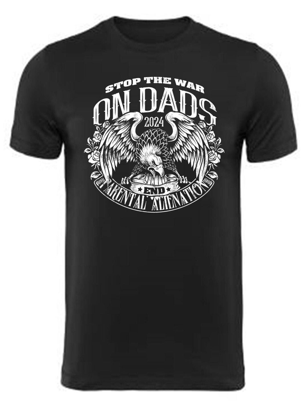 End the War on Dads Stop Parental Alienation 100% Cotton Biker T-shirt ...