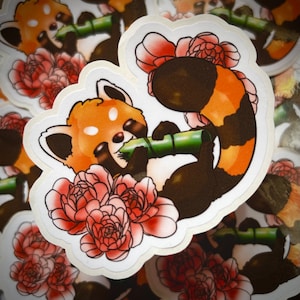 Stickers Panda Roux