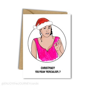 SNL The-Girl-You-Wish-You-Hadn't-Started-A-Conversation-With-At-A-Party Christmas Card, Cecily Strong op Weekend Update Kerstkaarten
