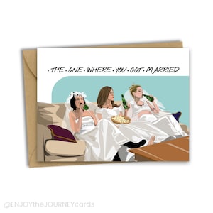 Tarjeta de boda de amigos En la que te casaste
