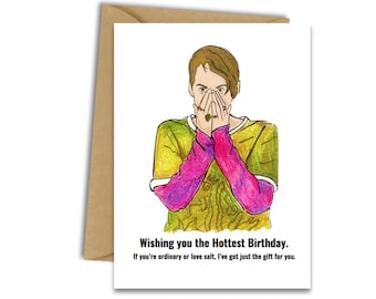 SNL Stefon Birthday Blank Greeting Card, SNL Bill Hader Stefon Birthday card, SNL "It Has Everything" Birthday card