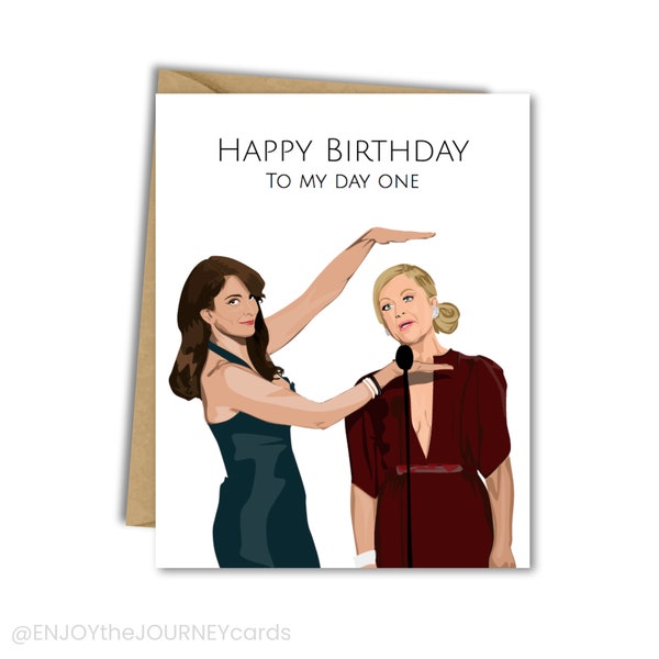 Tina Fey and Amy Poehler Birthday Card