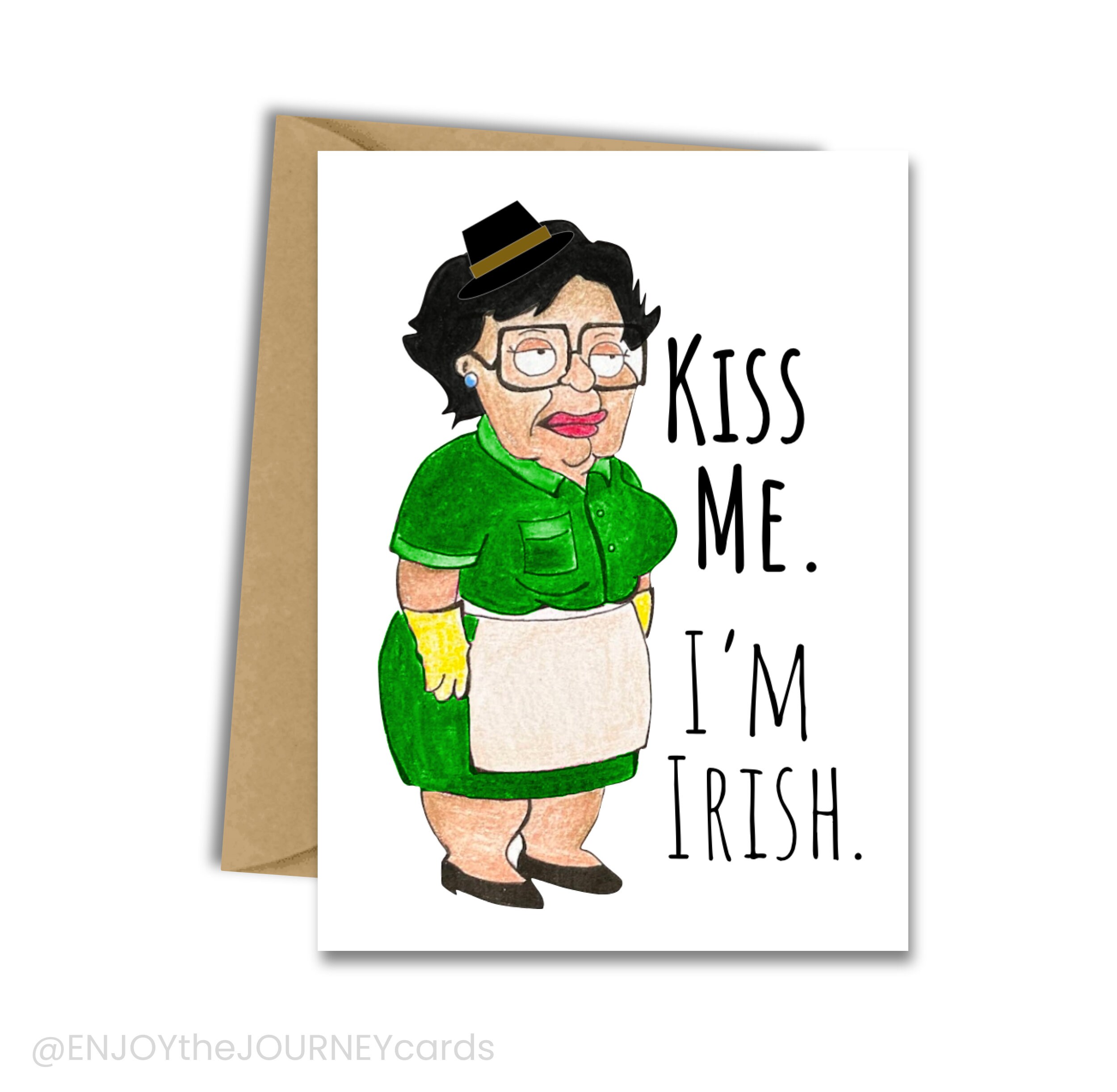 Consuela Family Guy St. Patrick's Day Card Kiss Me - Etsy Norway