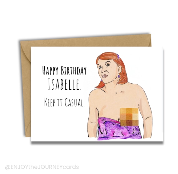 The Office Casual Day Birthday Card, Meredith Palmer Funny Card