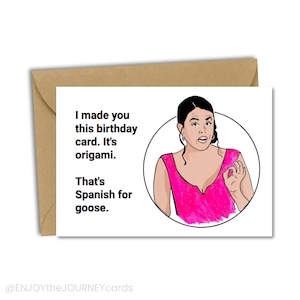 SNL The-Girl-You-Wish-You-Hadn't-Started-A-Conversation-With-At-A-Party Birthday Blank Card, Cecily Strong op Weekend Update Verjaardagskaarten
