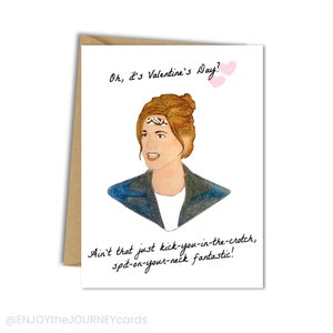 Rachel Green Funny Valentine&#39;s Day Card, Friends Happy Valentine&#39;s Day Card
