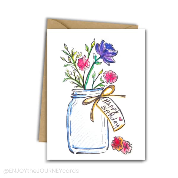 Mason Jar Flowers Etsy