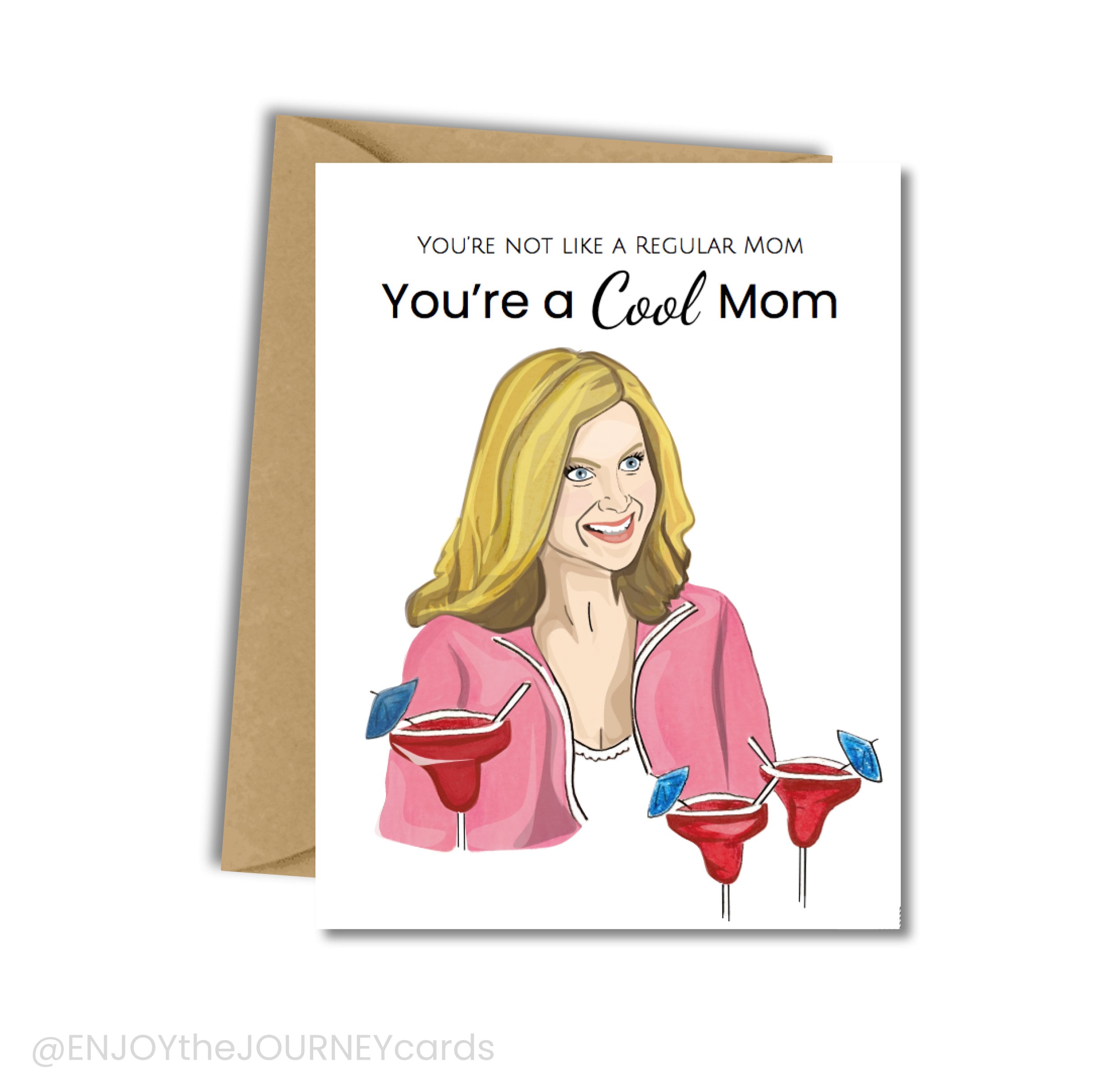 Cool Mom Alert Greeting Card