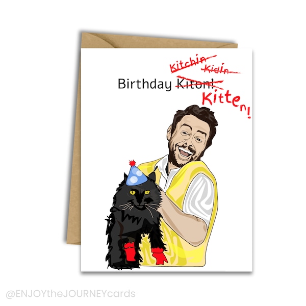 It's Always Sunny in Philadelphia Birthday Card, Charlie Day "Kitten Mittons" Birthday Card
