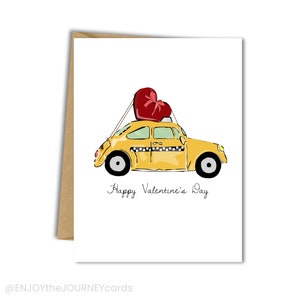 NYC Taxi Taxi Valentinstagskarte