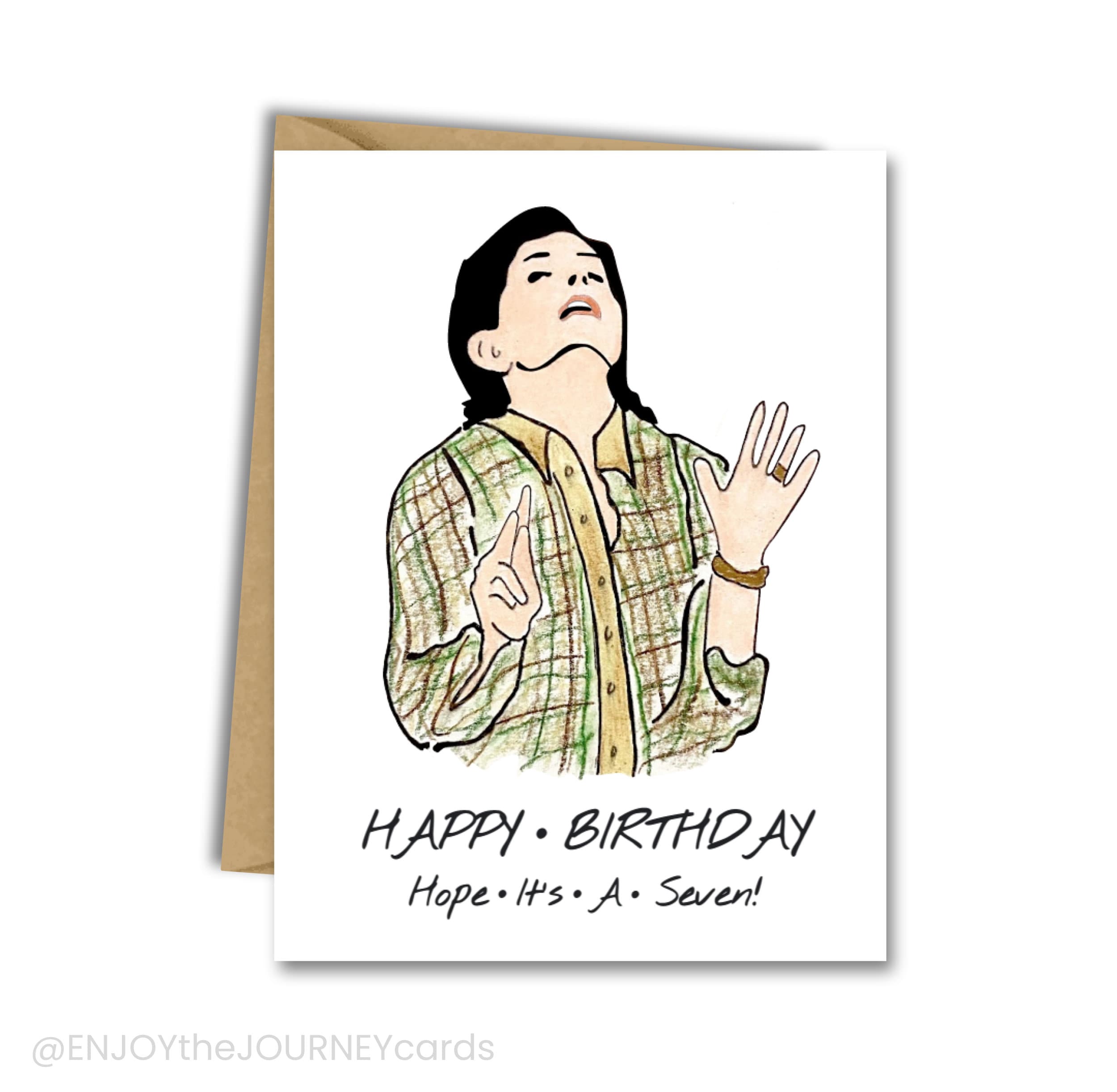 Friends Monica Geller Happy Birthday Card, Monica Geller Quote ‘7