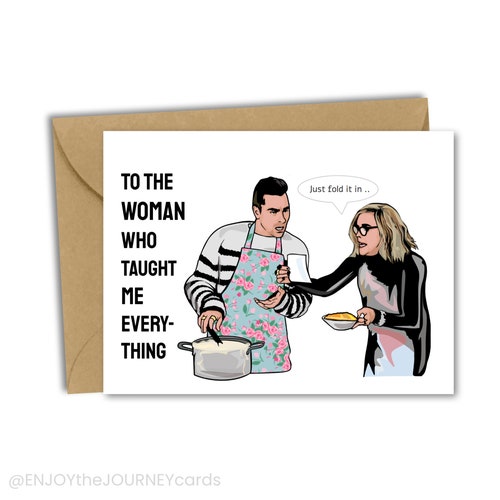 Schitt's Creek Mother's Day Card David and Moira Rose Etsy