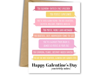 Leslie Knope Galentine's Card,  Parks and Rec Compliments Card