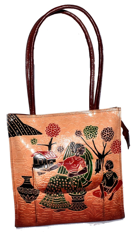 Stylish colorful shantiniketan traditional tote bag for women,AP10J242 –  A.P Bag Bhandar