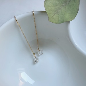 Dangly Earrings, Long Earrings, Dainty Earrings, Earrings 14k Gold Filled, Gift for her, Girlfriend Gift, Valentines Gift, 14k Gold Filled