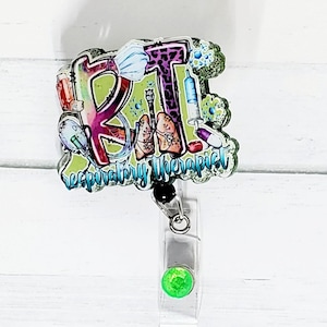 RT Badge Reel, RT, Respiratory Therapy Badge Reel
