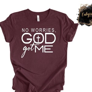 God heeft me shirt || Christelijk geloofsoverhemd || Christelijke T-shirts || Hou van Jezus Shirt || Geloof T-shirt