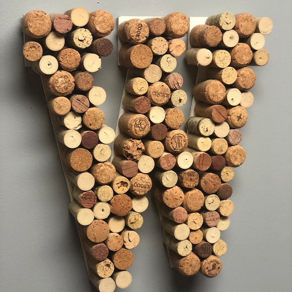 Wine Custom Monogrammed Letters | Wine Cork Art | Wine | Initials | Wedding Gift