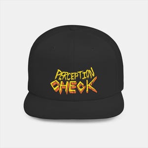Czapka z daszkiem Perception Check – RPG Gamer Streetwear