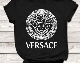 Versace logo tshirt | Etsy