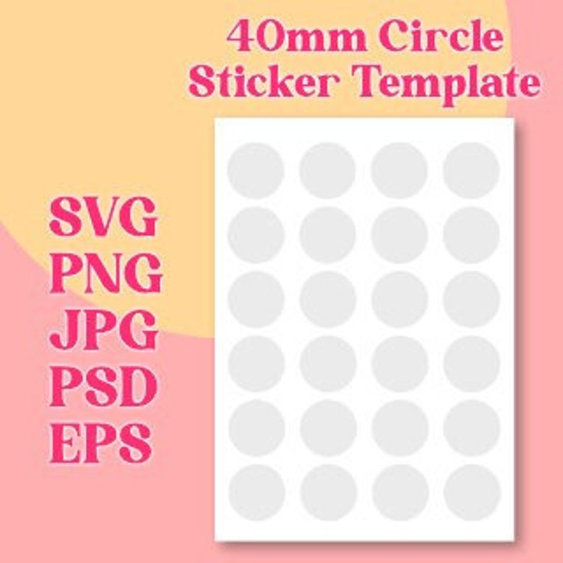Circle Sticker Template
