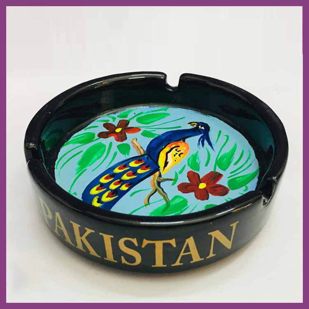Truck Art Ashtray/pakistani Hand Painted Ashtray/pakistan Home