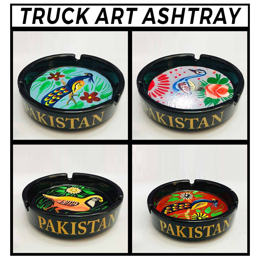 Truck Art Ashtray/pakistani Hand Painted Ashtray/pakistan Home Etsy