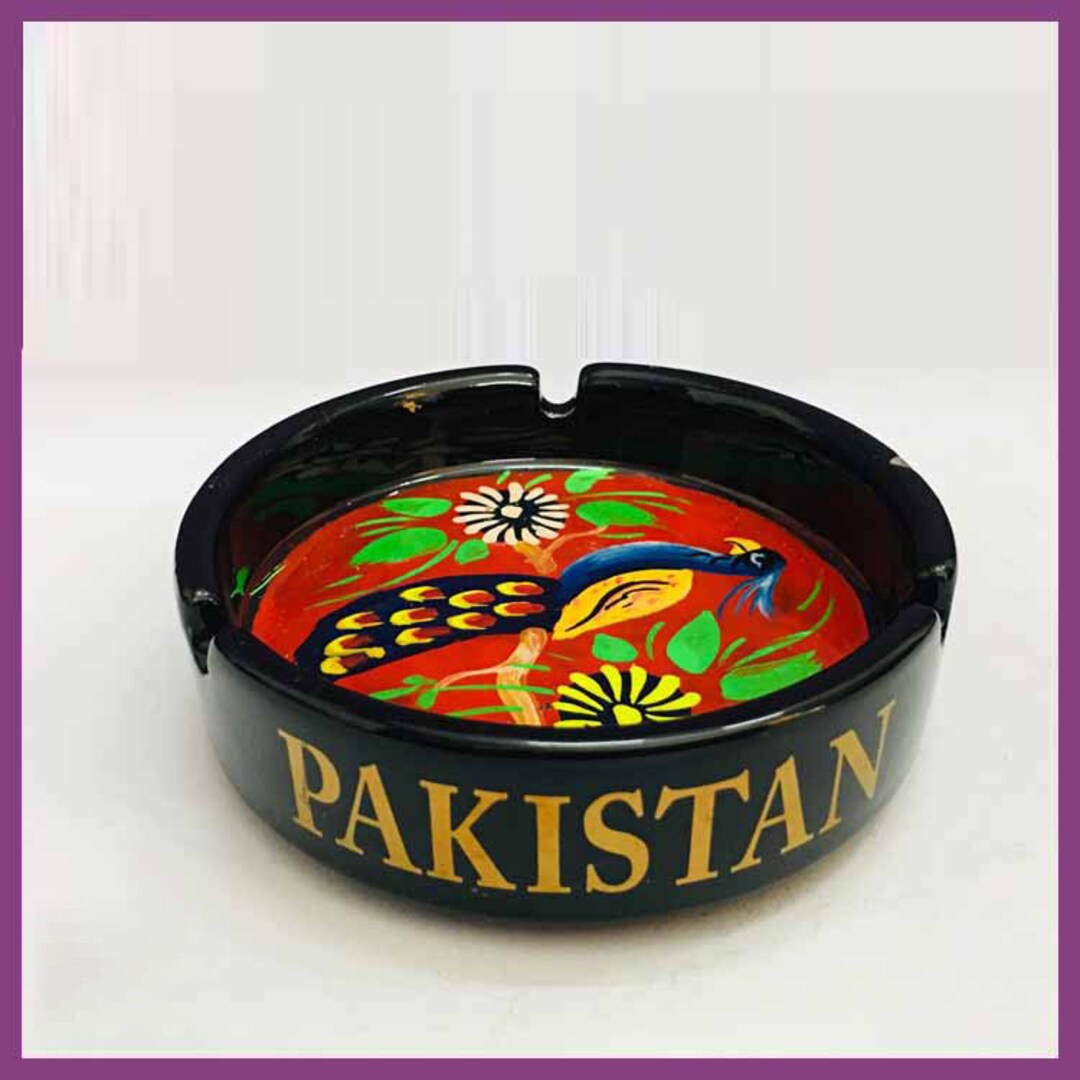 Truck Art Ashtray/pakistani Hand Painted Ashtray/pakistan Home