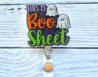 This is Boo Sheet Badge Reel - Halloween Badge Reel - Cute Badge Reel - Funny Badge Reel - Ghost Badge Reel - Nurse Badge Reel - Halloween