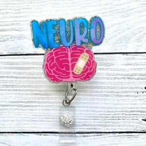 Insignia de neurología - Insignia linda - Insignia de enfermera - Insignia de neurólogo