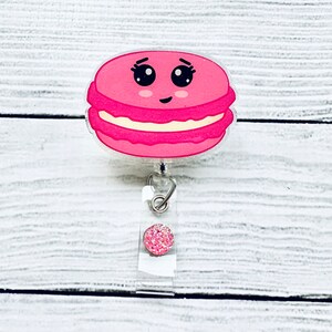 Cute Macaron Badge Reel - Cute Badge Reel - Nurse Badge Reel - Glitter Badge Reel - Medical Badge Reel - Nurse Gift - Custom Badge Reel