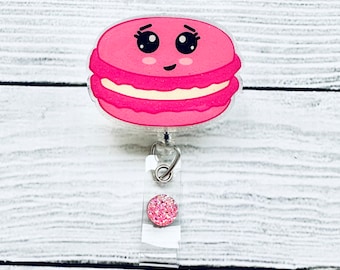 Cute Macaron Badge Reel - Cute Badge Reel - Nurse Badge Reel - Glitter Badge Reel - Medical Badge Reel - Nurse Gift - Custom Badge Reel