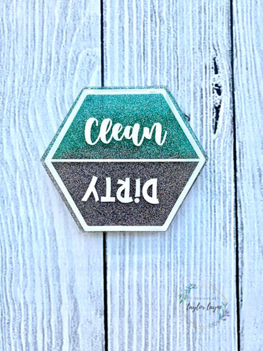 Clean/dirty Dishwasher Cute Dishwasher Glitter Etsy